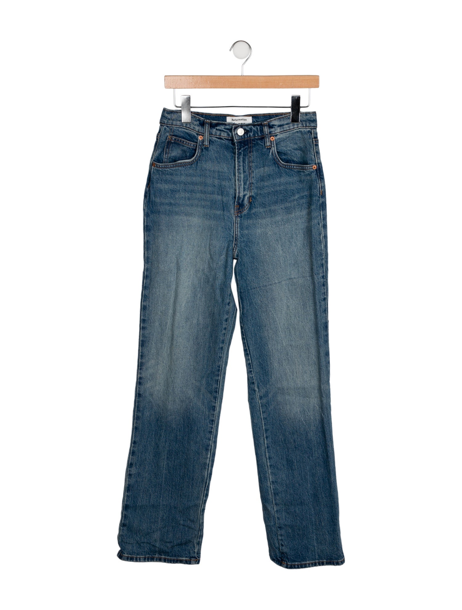 Reformation High-Rise Straight Leg Jeans
