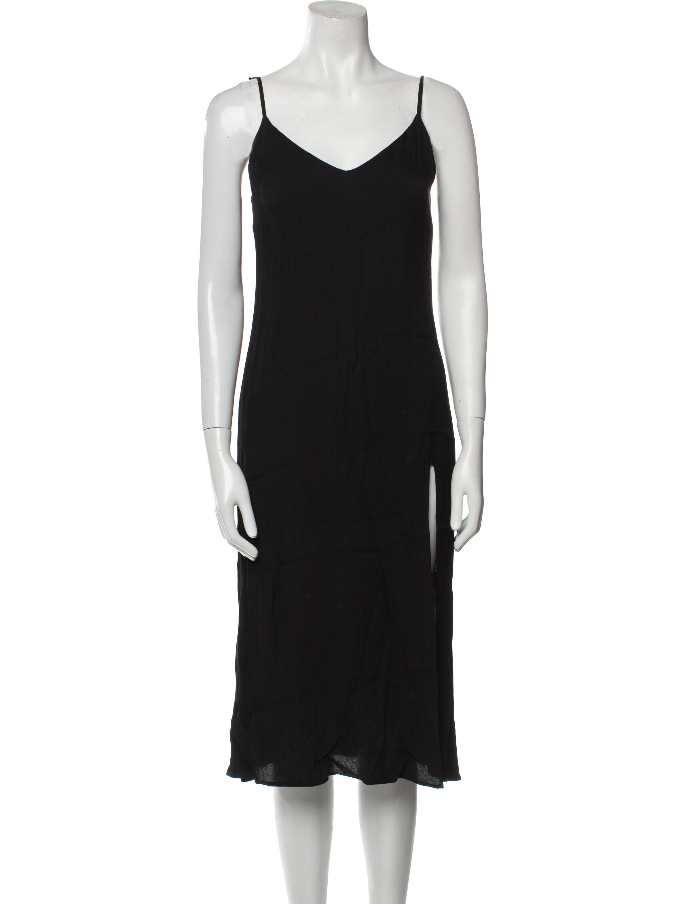 Reformation V-Neck Midi Length Dress