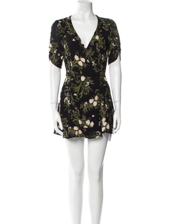 Reformation Floral Print Mini Dress