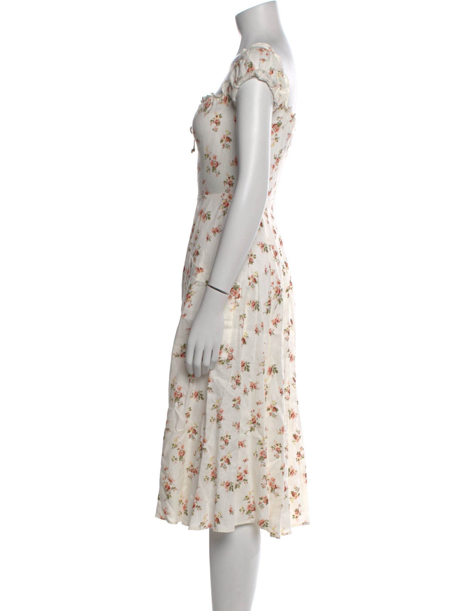 Reformation Linen Midi Length Dress