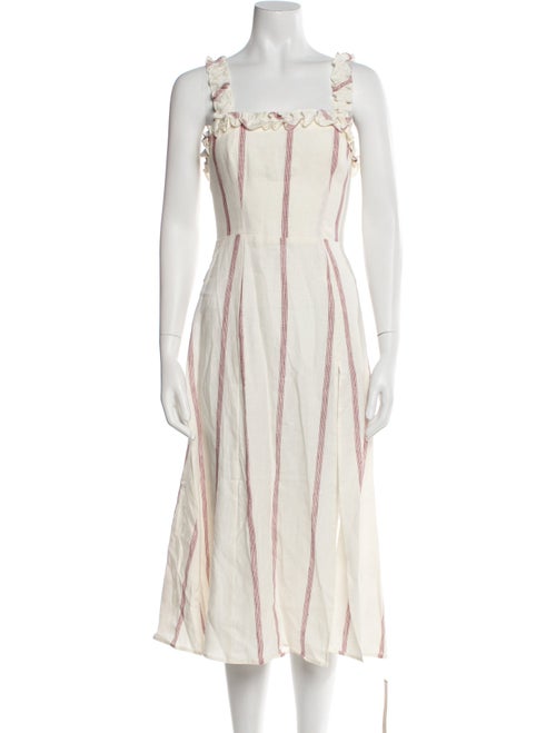 Reformation Linen Midi Length Dress
