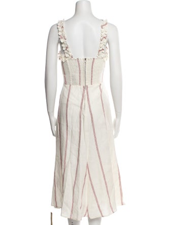 Reformation Linen Midi Length Dress