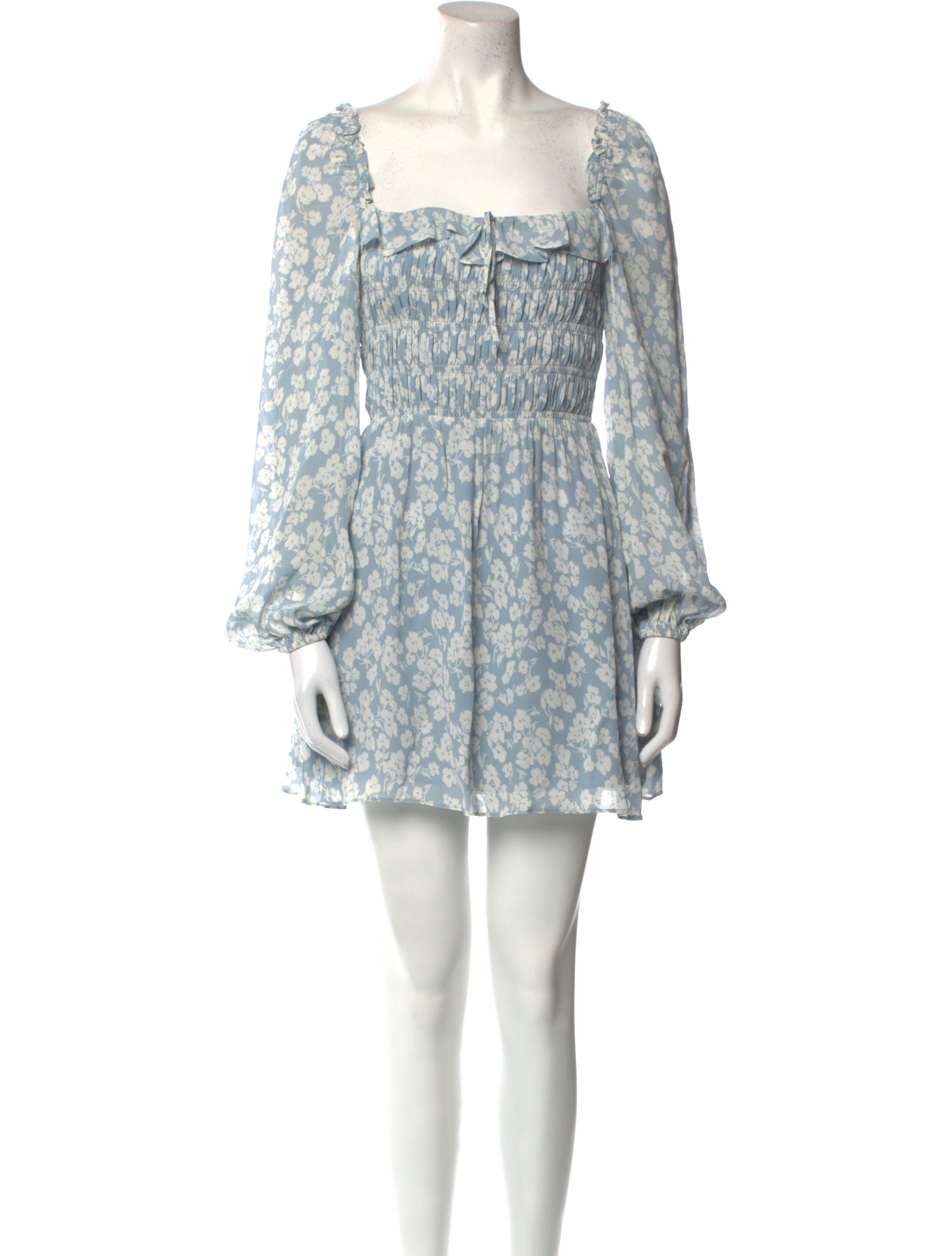 Reformation Floral Print Mini Dress