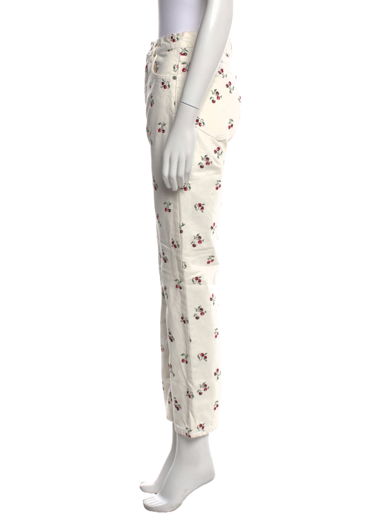 Reformation Printed Straight Leg Pants