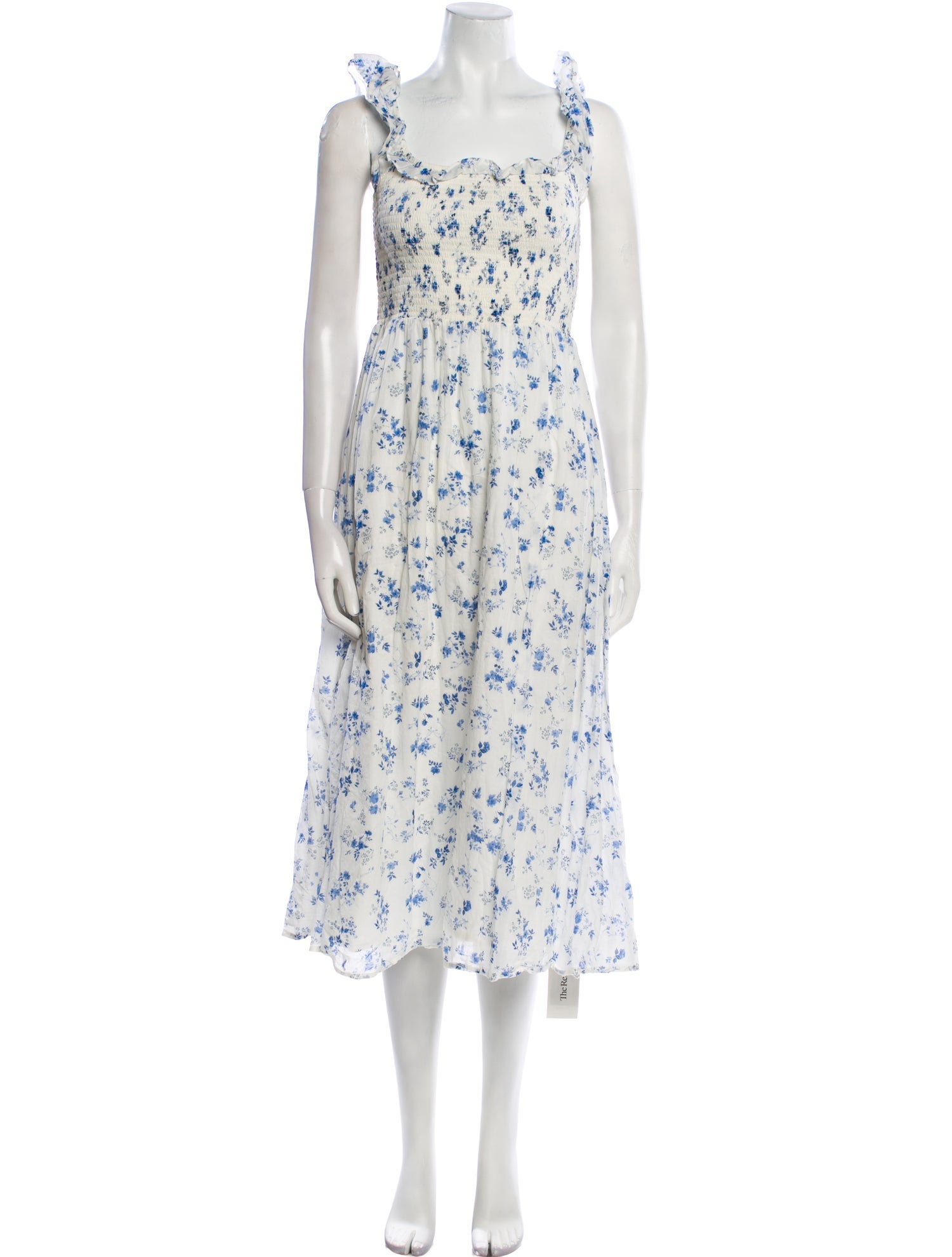 Reformation Floral Print Midi Length Dress