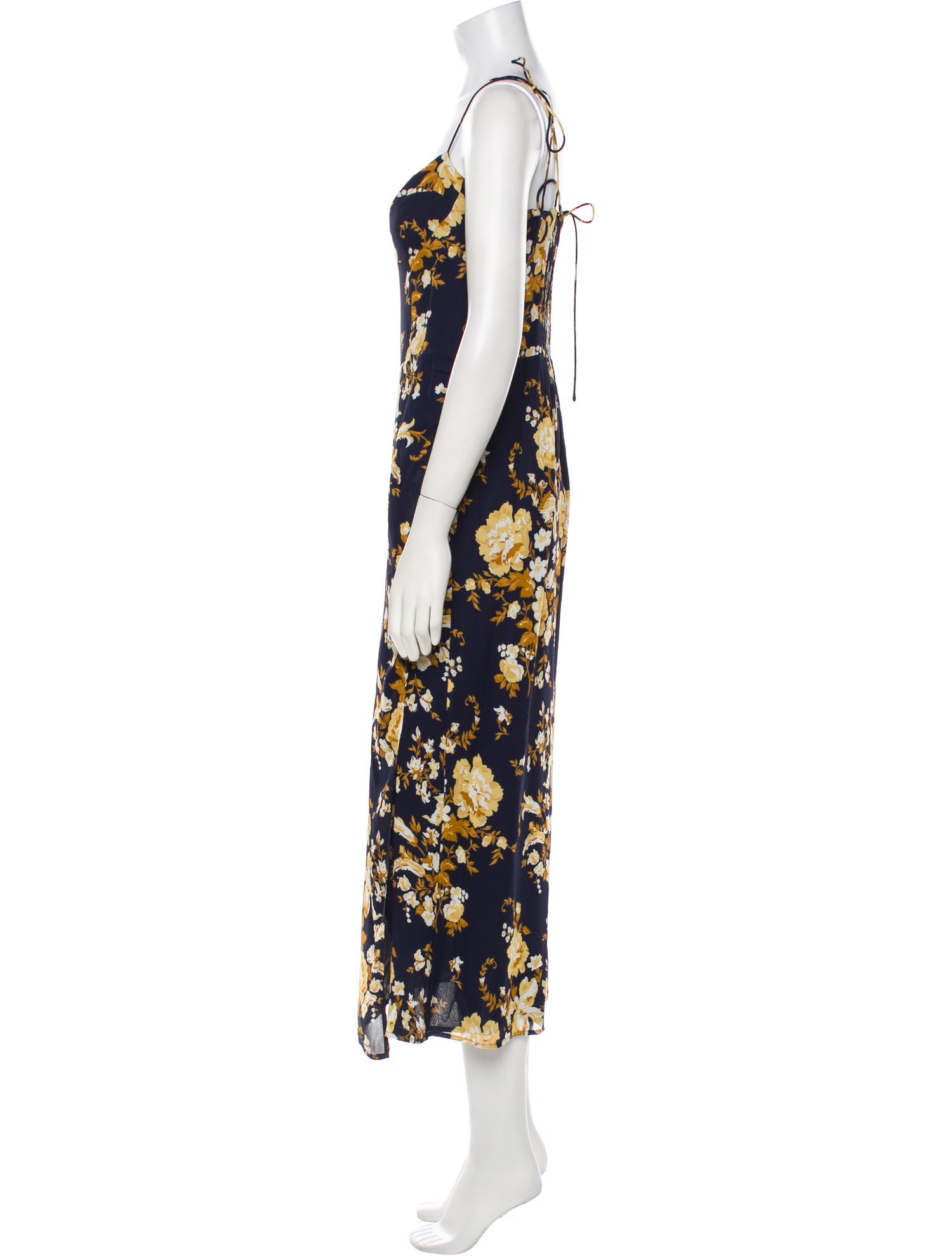 Reformation Floral Print Long Dress