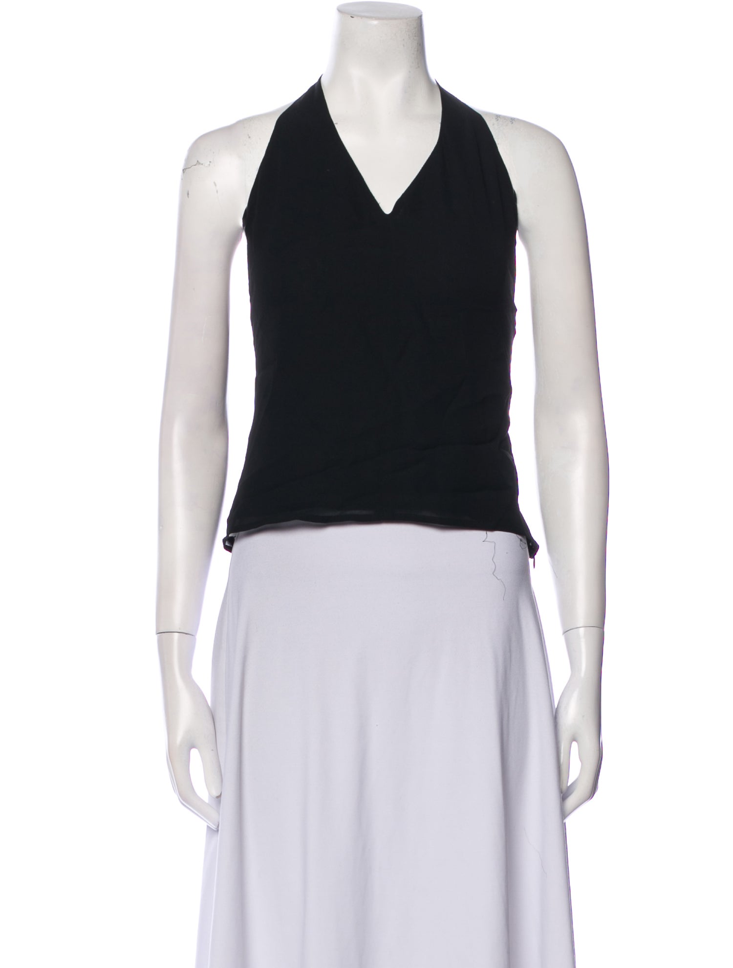 Reformation Halterneck Sleeveless Crop Top