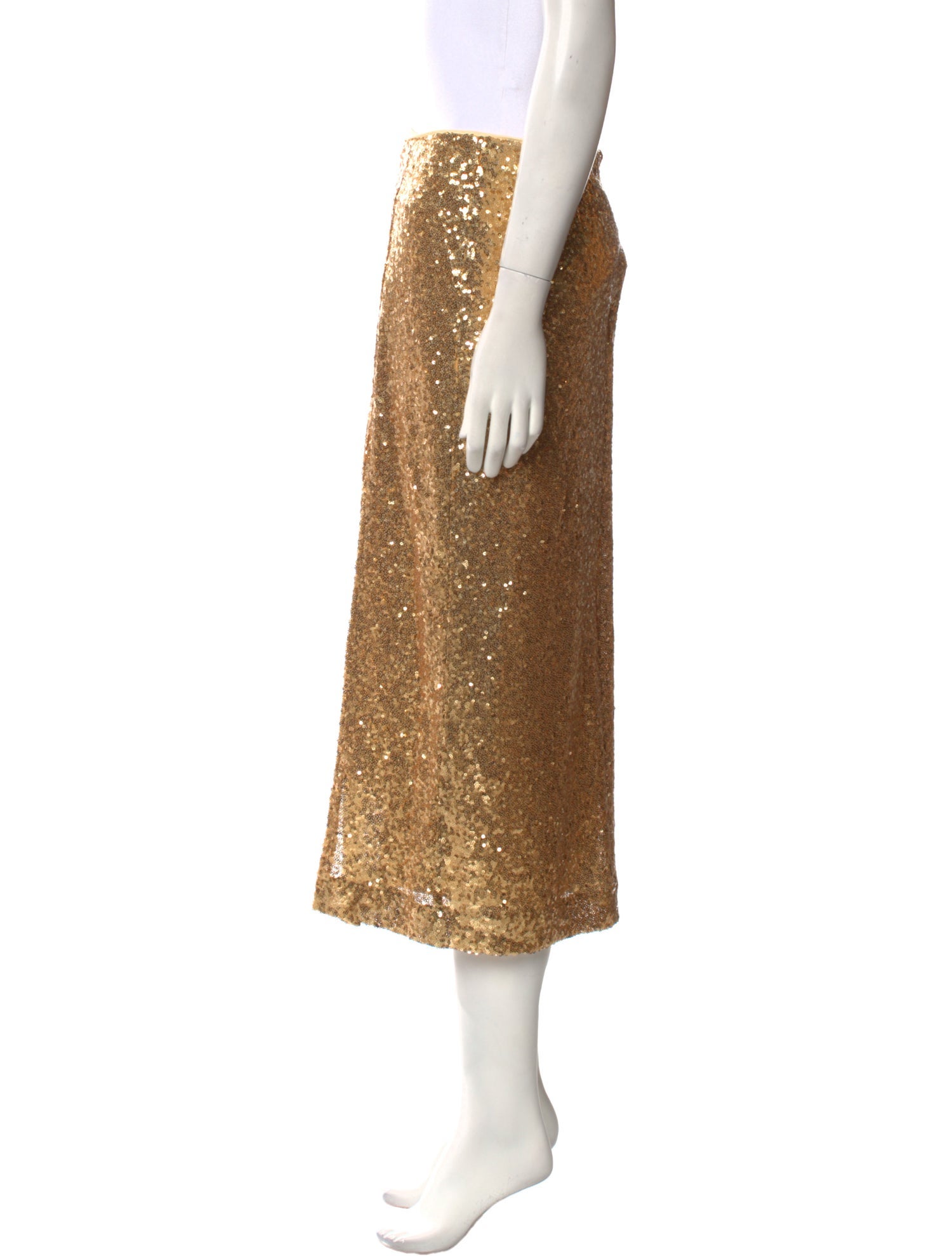 Reformation Sequin Embellishments Midi Length Skirt