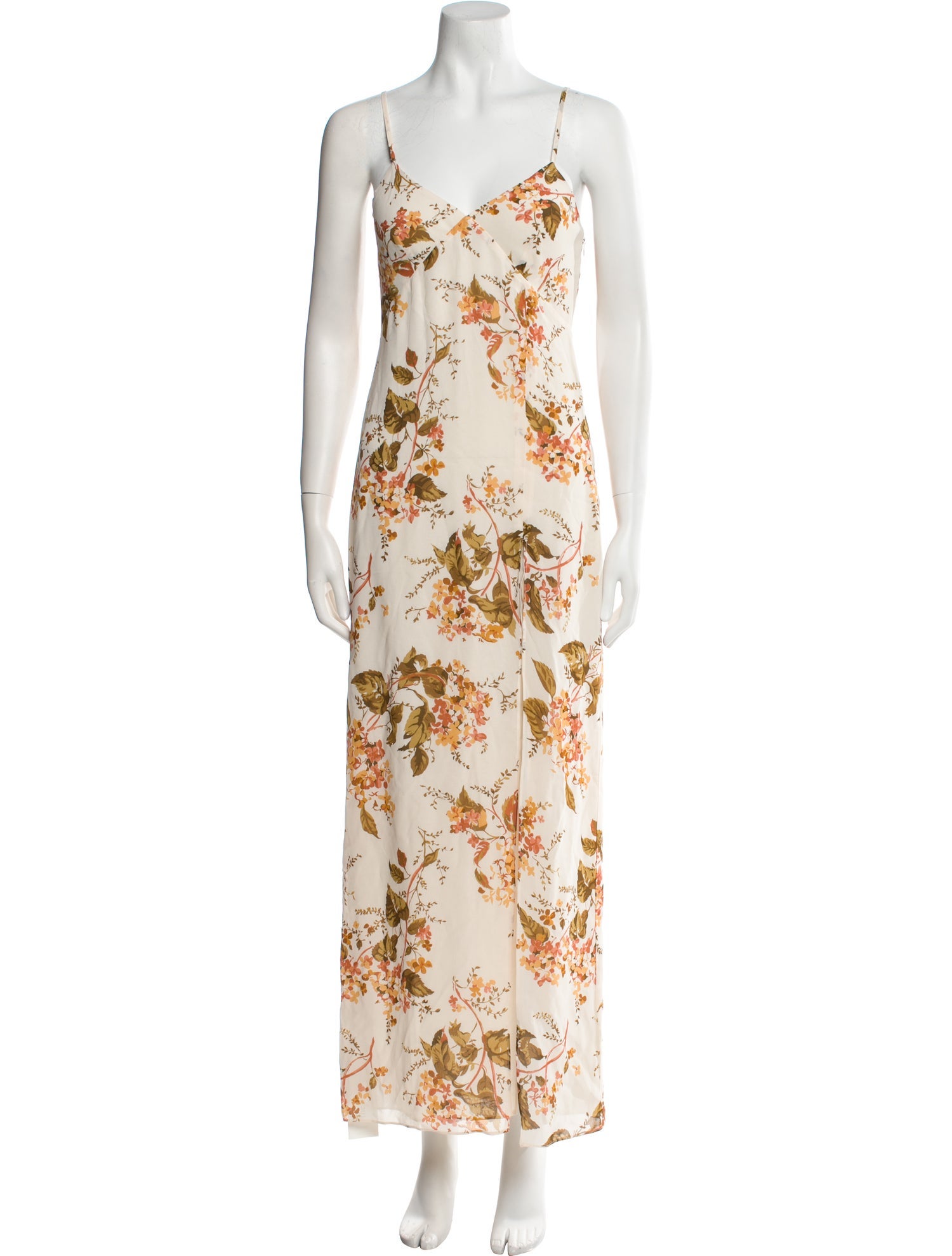 Reformation Floral Print Long Dress