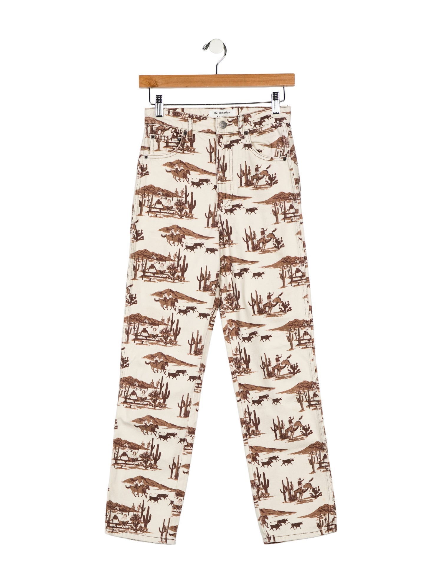 Reformation High-Rise Straight Leg Jeans