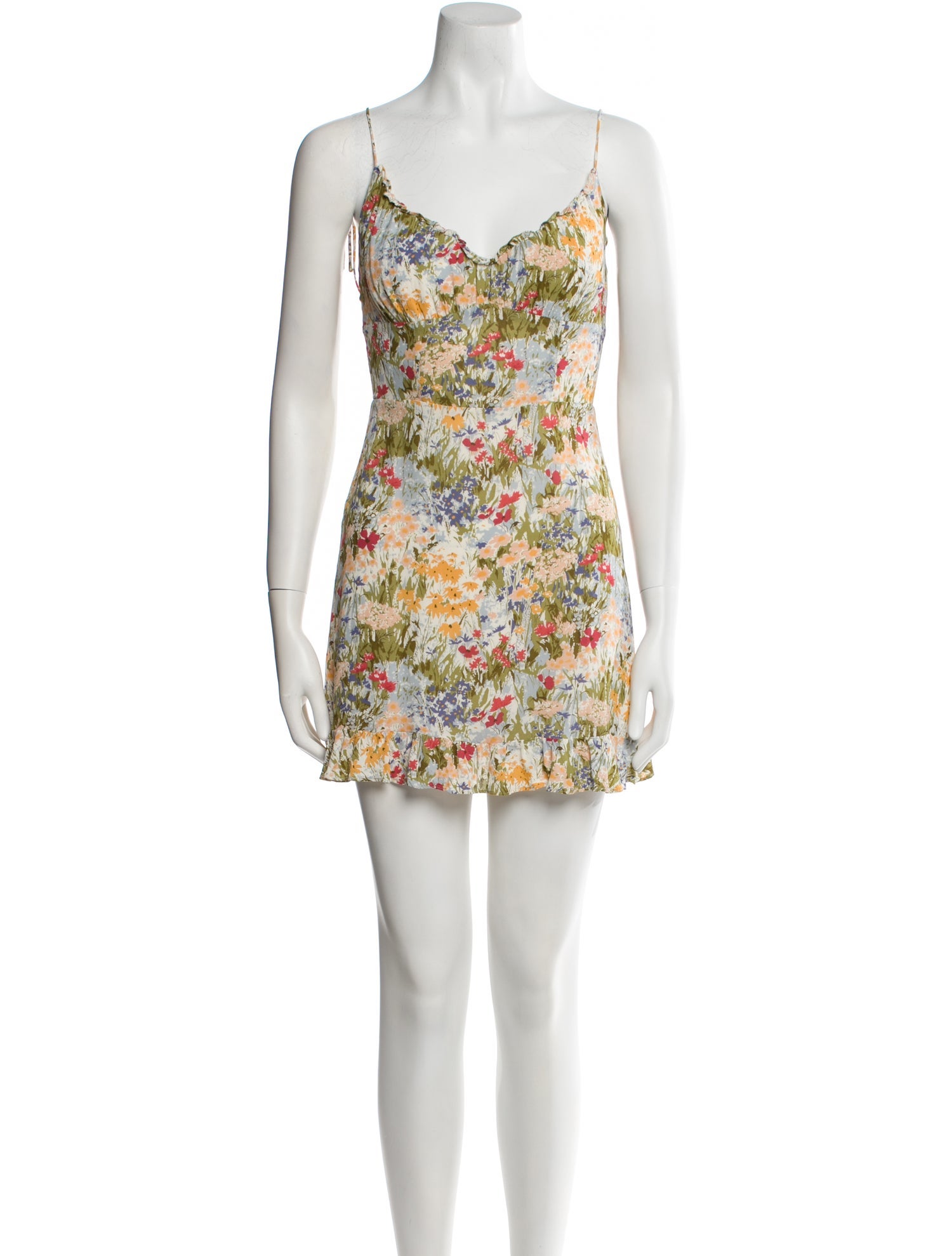 Reformation Floral Print Mini Dress