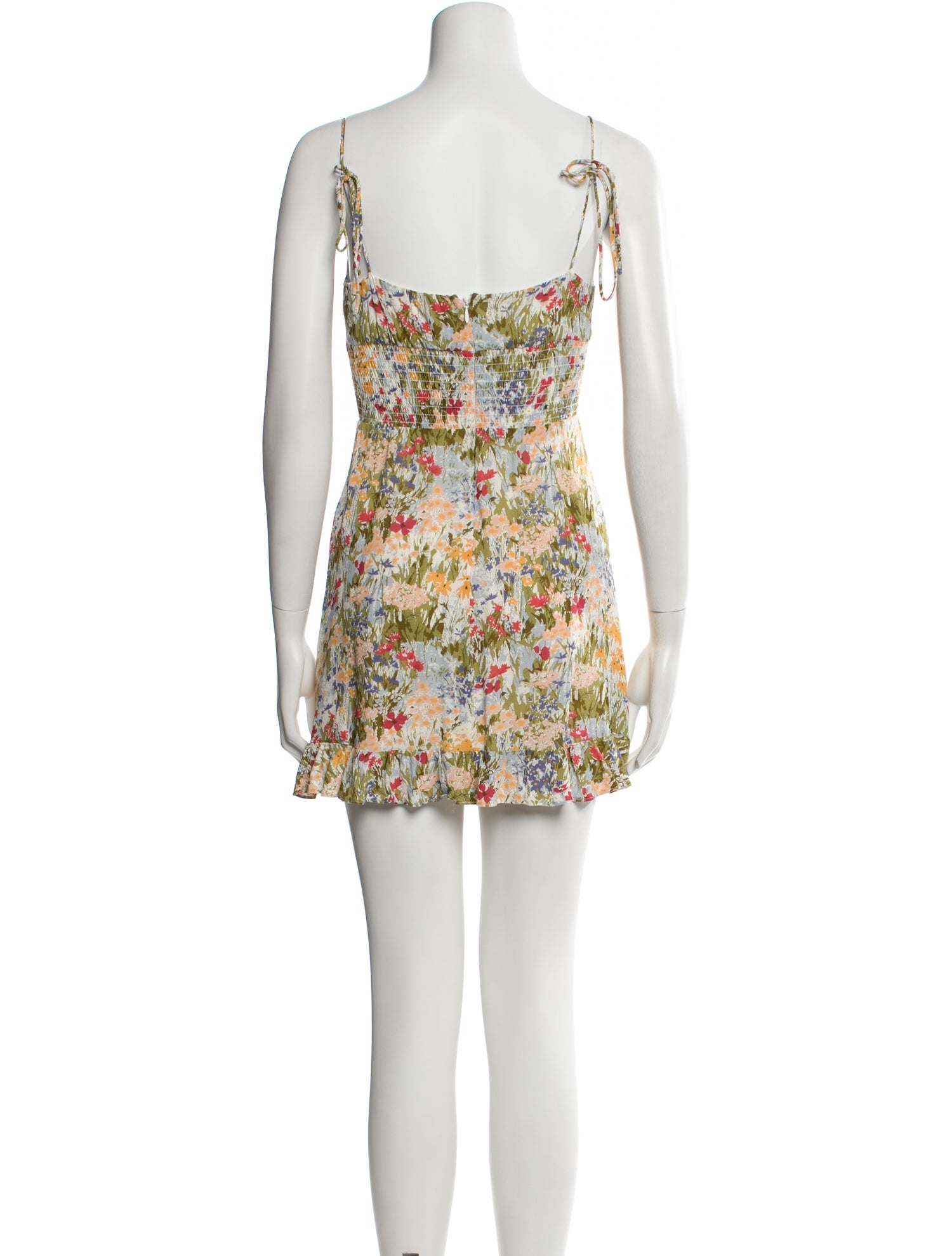 Reformation Floral Print Mini Dress