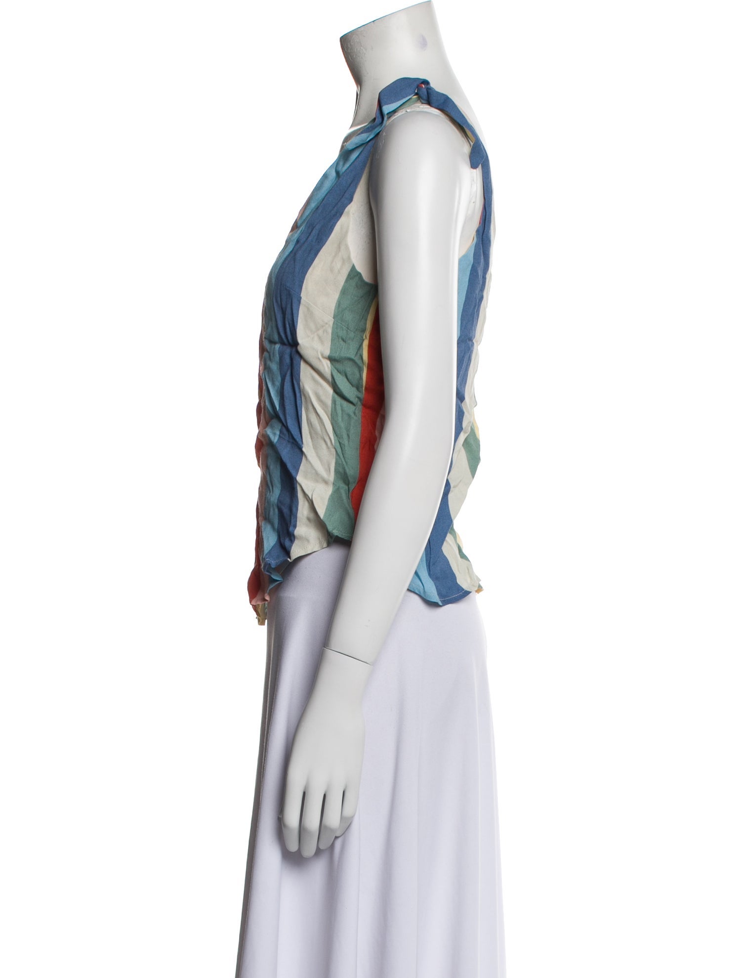 Reformation Printed Scoop Neck Top