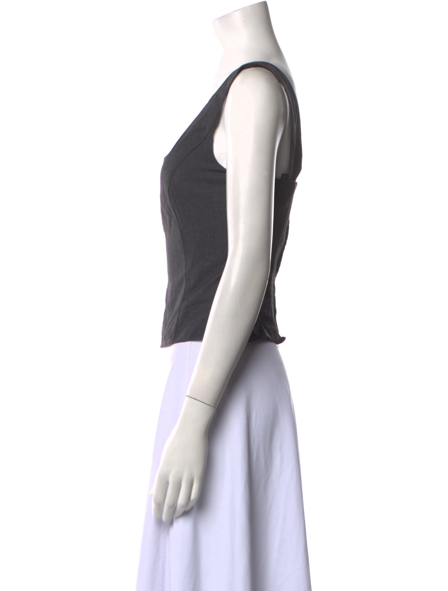 Reformation Square Neckline Sleeveless Crop Top