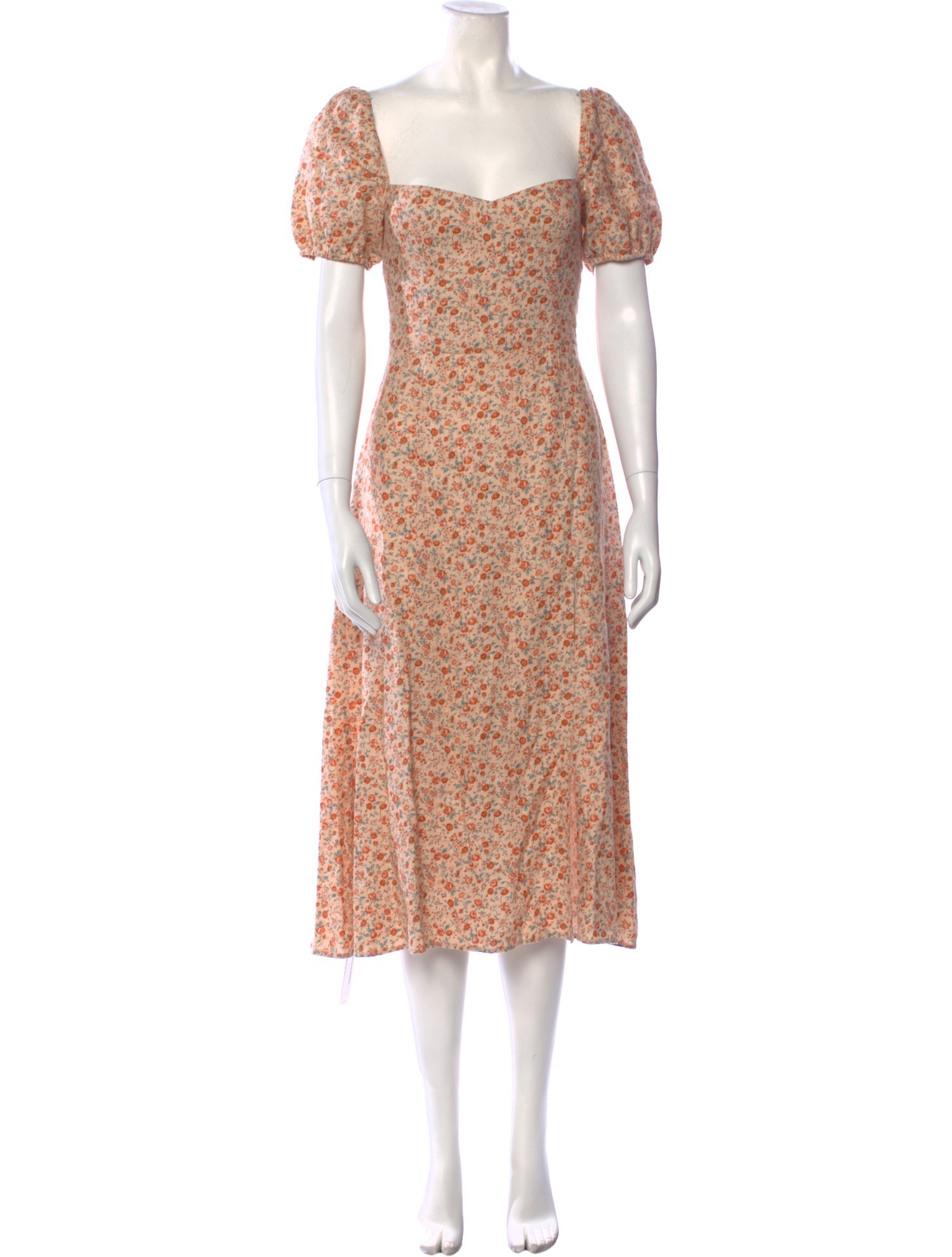 Reformation Linen Midi Length Dress