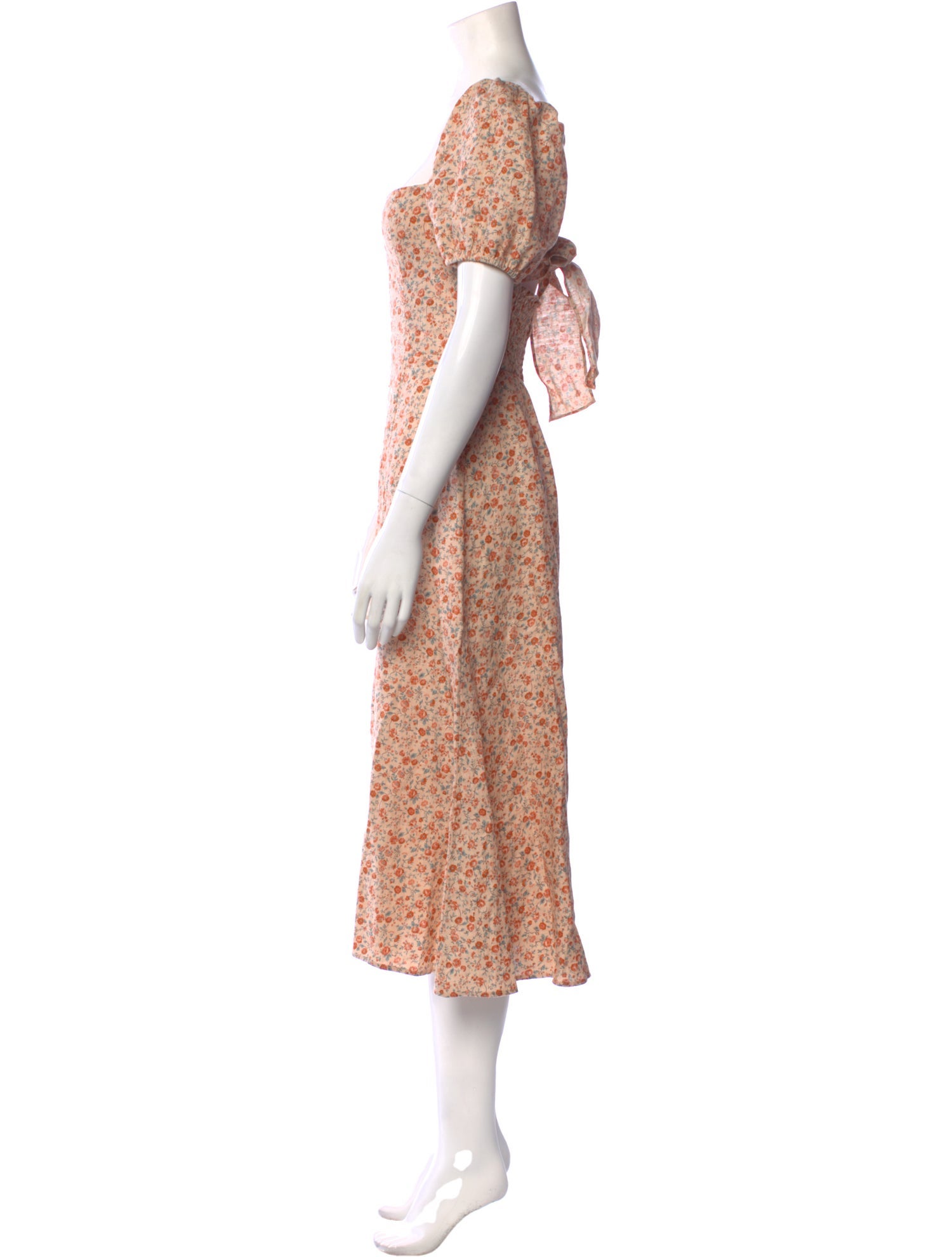 Reformation Linen Midi Length Dress