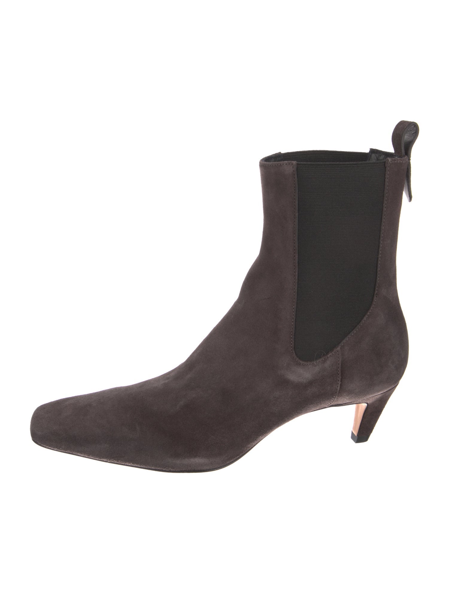 Reformation Suede Colorblock Pattern Chelsea Boots
