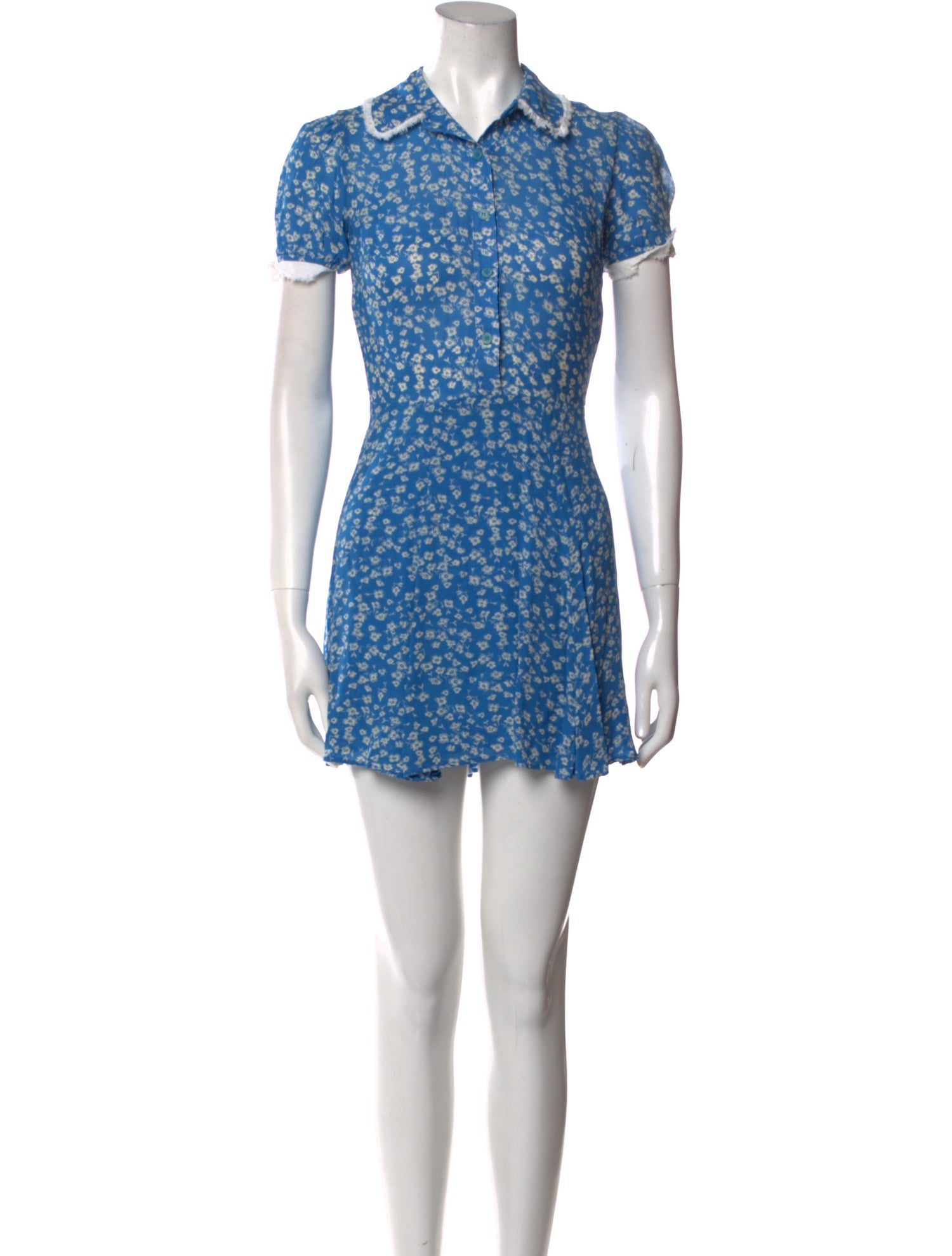 Reformation Floral Print Mini Dress