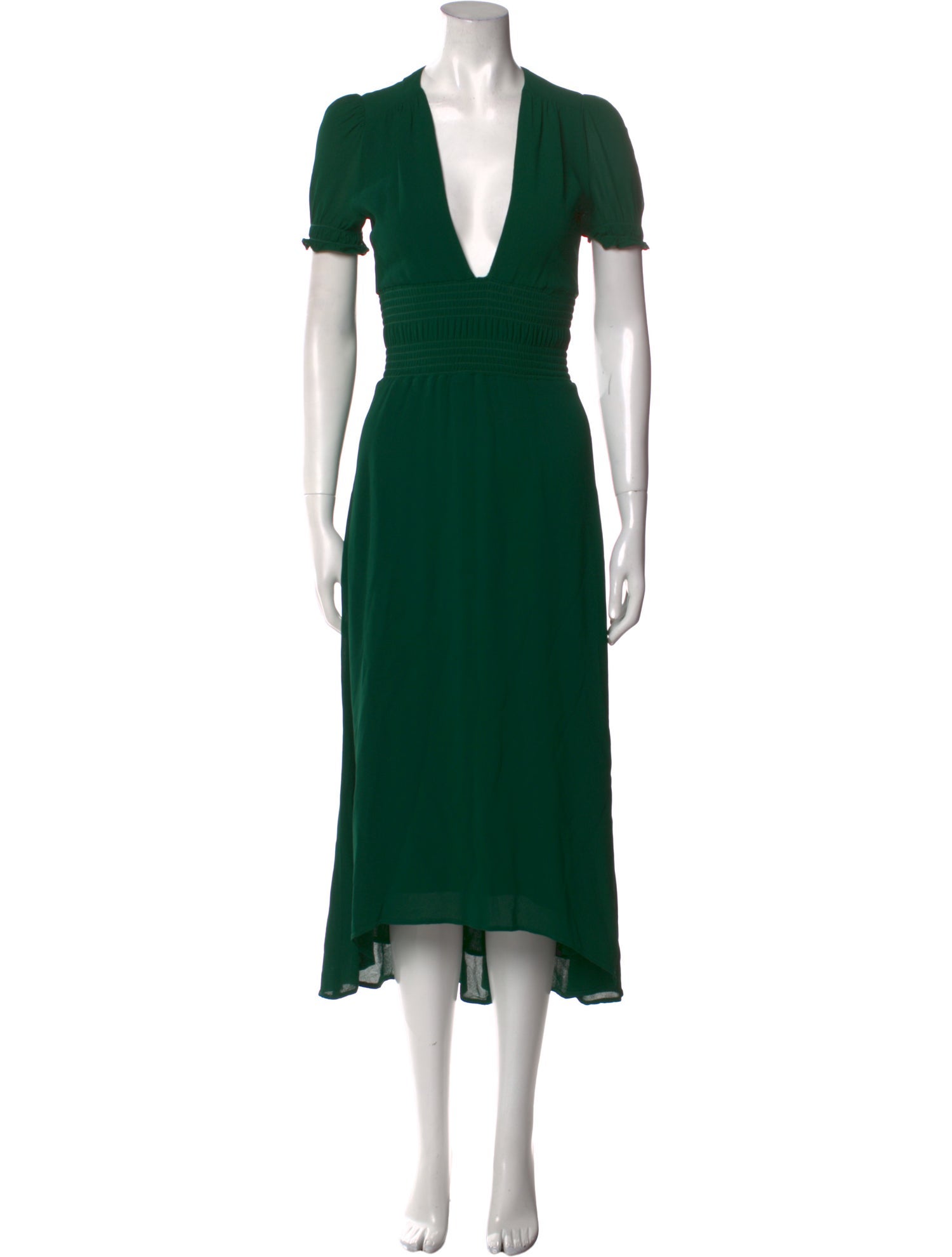 Reformation V-Neck Long Dress