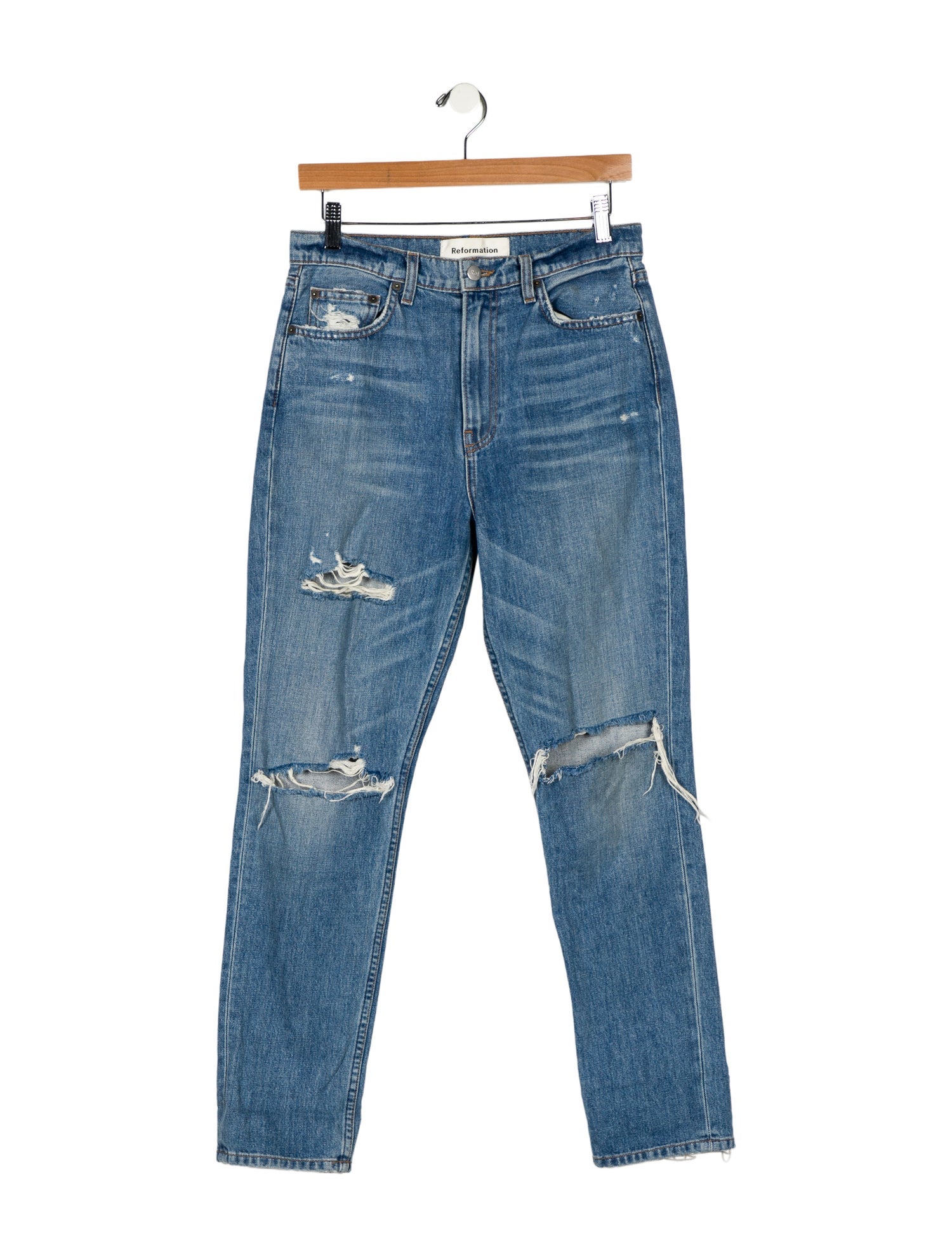 Reformation Mid-Rise Skinny Leg Jeans