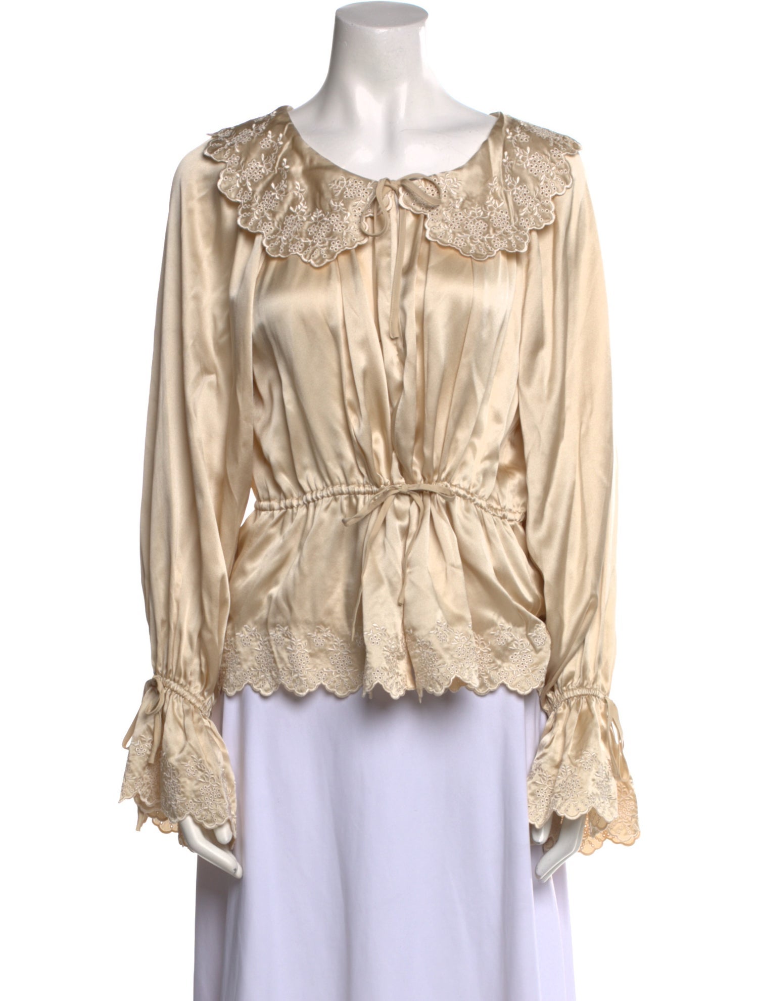 Reformation Silk Scoop Neck Blouse w/ Tags