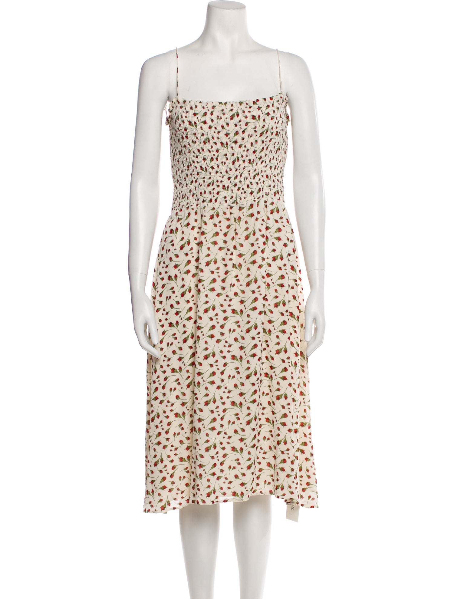 Reformation Floral Print Midi Length Dress