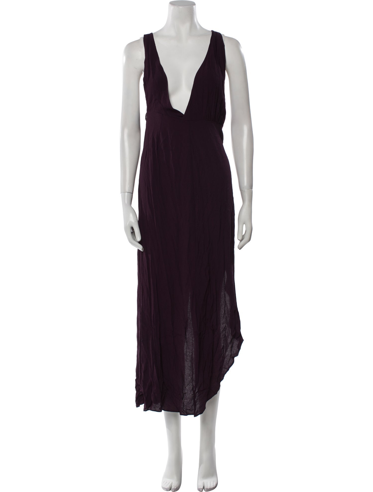 Reformation V-Neck Long Dress