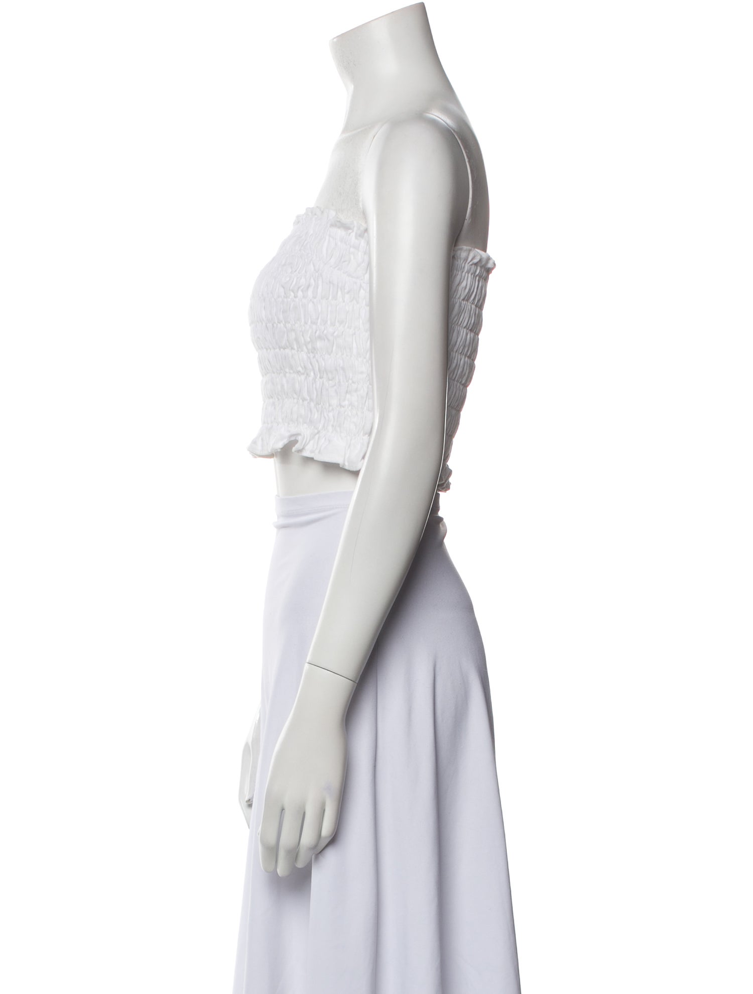 Reformation Linen Strapless Crop Top