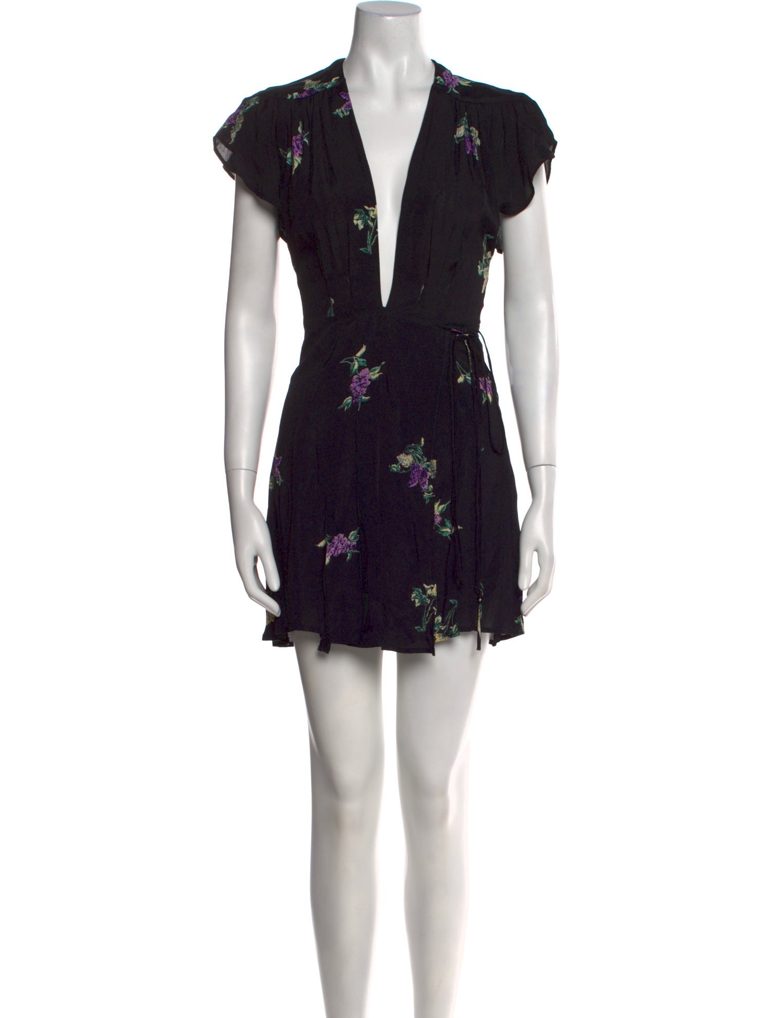 Reformation Floral Print Mini Dress