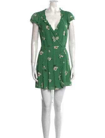 Reformation Floral Print Mini Dress