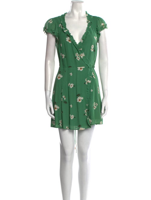 Reformation Floral Print Mini Dress