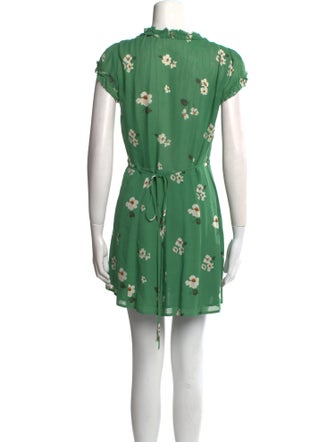 Reformation Floral Print Mini Dress