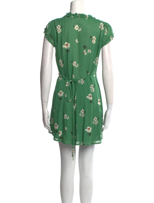 Reformation Floral Print Mini Dress