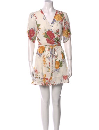 Reformation Floral Print Mini Dress