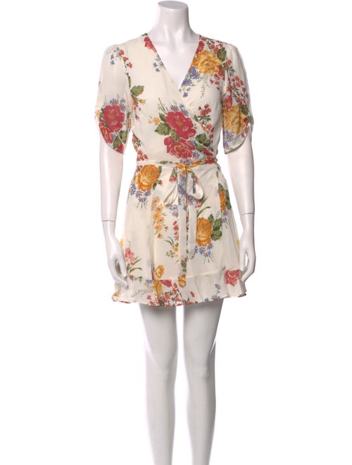 Reformation Floral Print Mini Dress