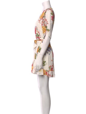 Reformation Floral Print Mini Dress
