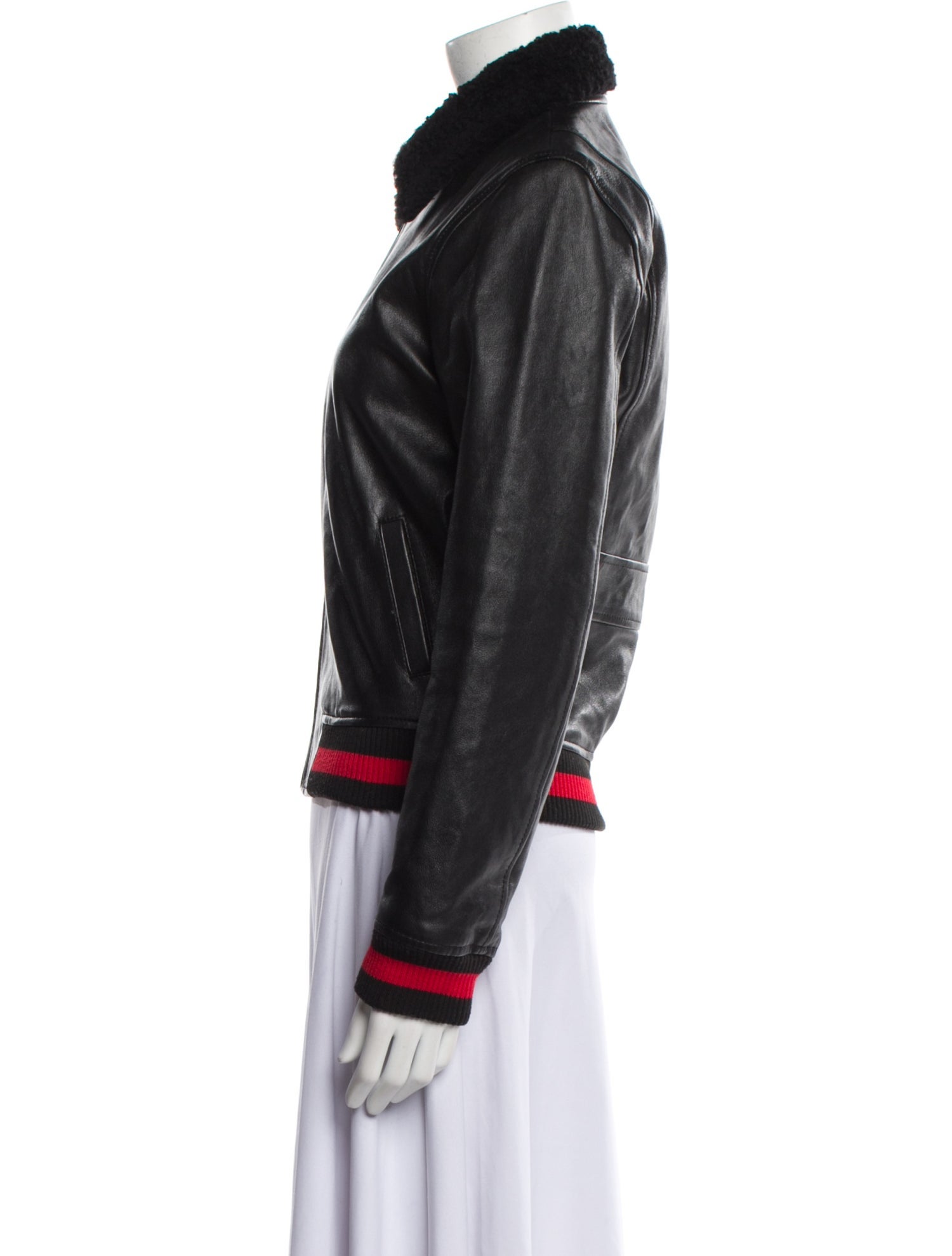 Reformation Leather Bomber Jacket