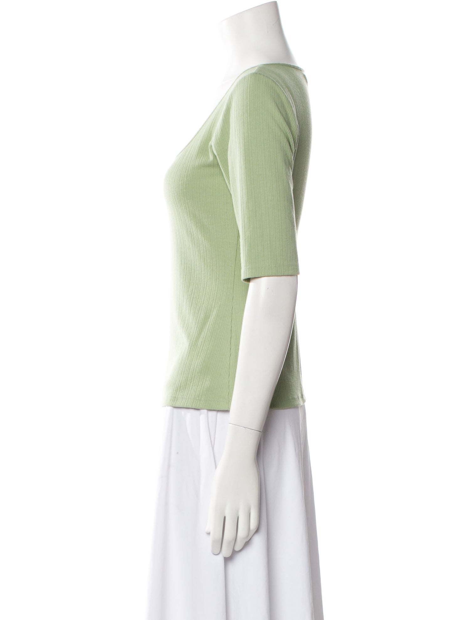 Reformation Square Neckline Short Sleeve T-Shirt