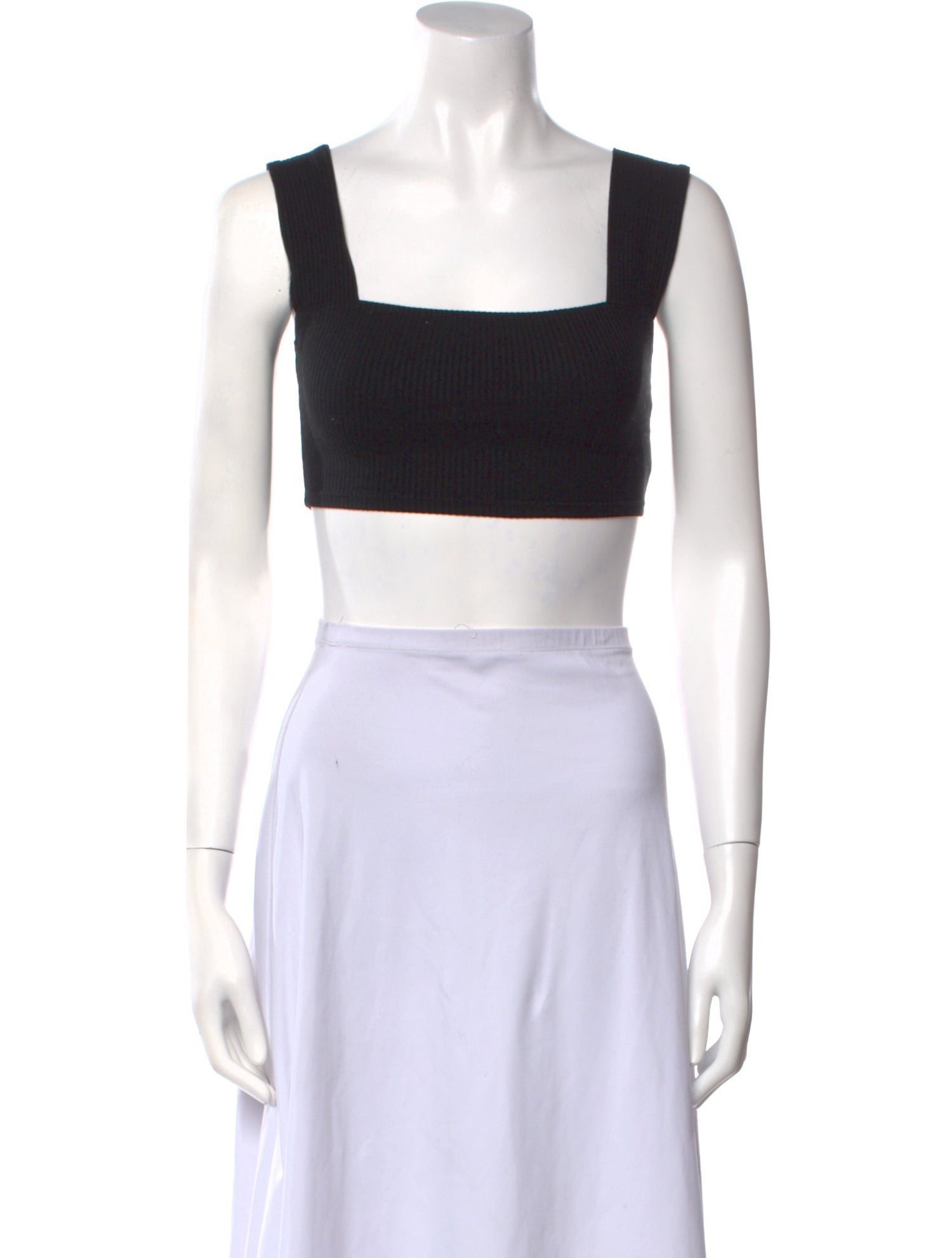 Reformation Square Neckline Sleeveless Crop Top