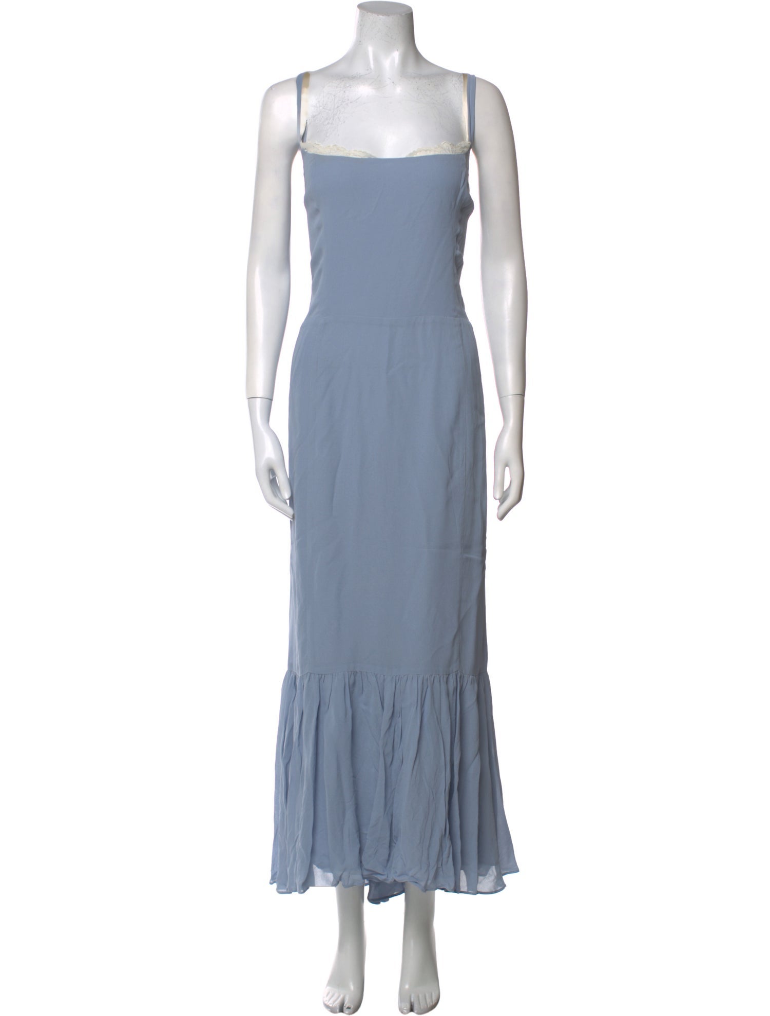 Reformation Square Neckline Long Dress