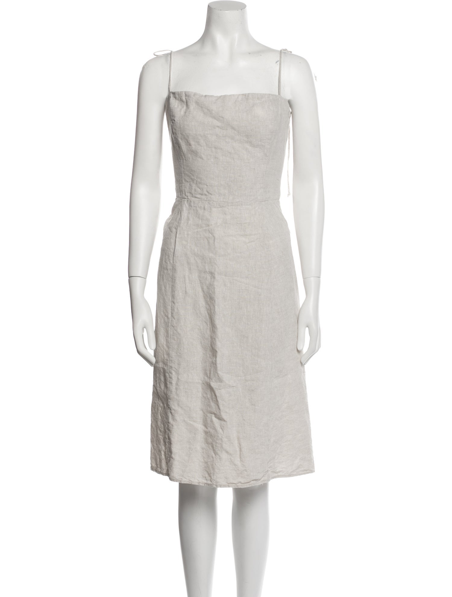 Reformation Square Neckline Knee-Length Dress