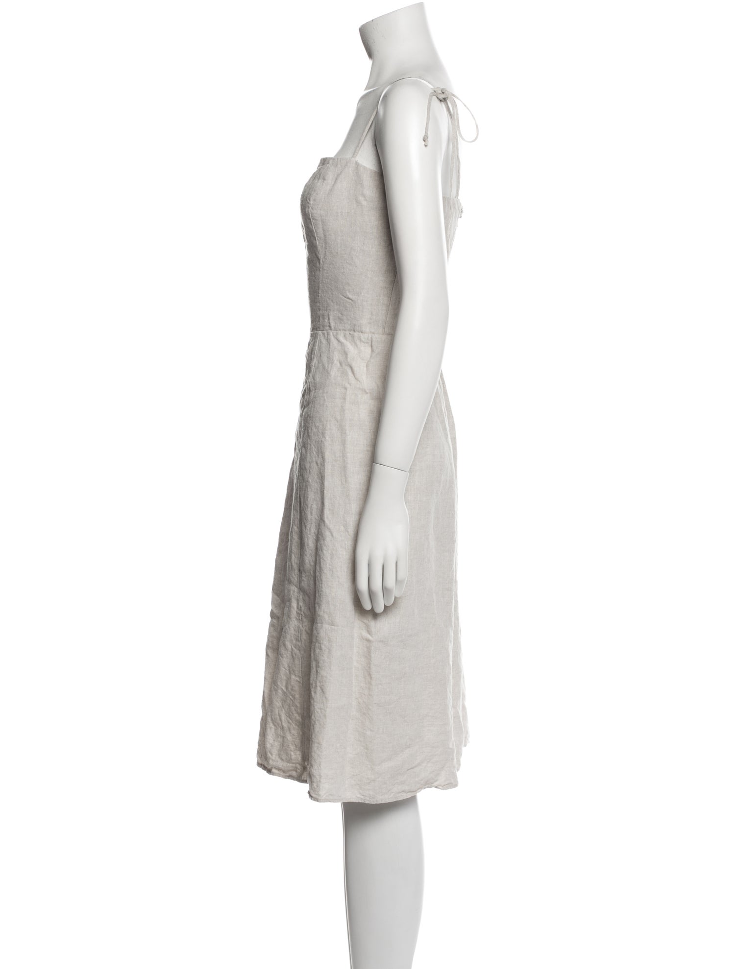 Reformation Square Neckline Knee-Length Dress