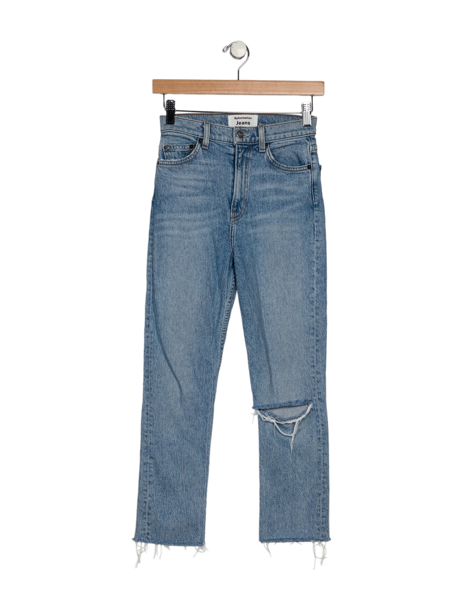 Reformation High-Rise Straight Leg Jeans
