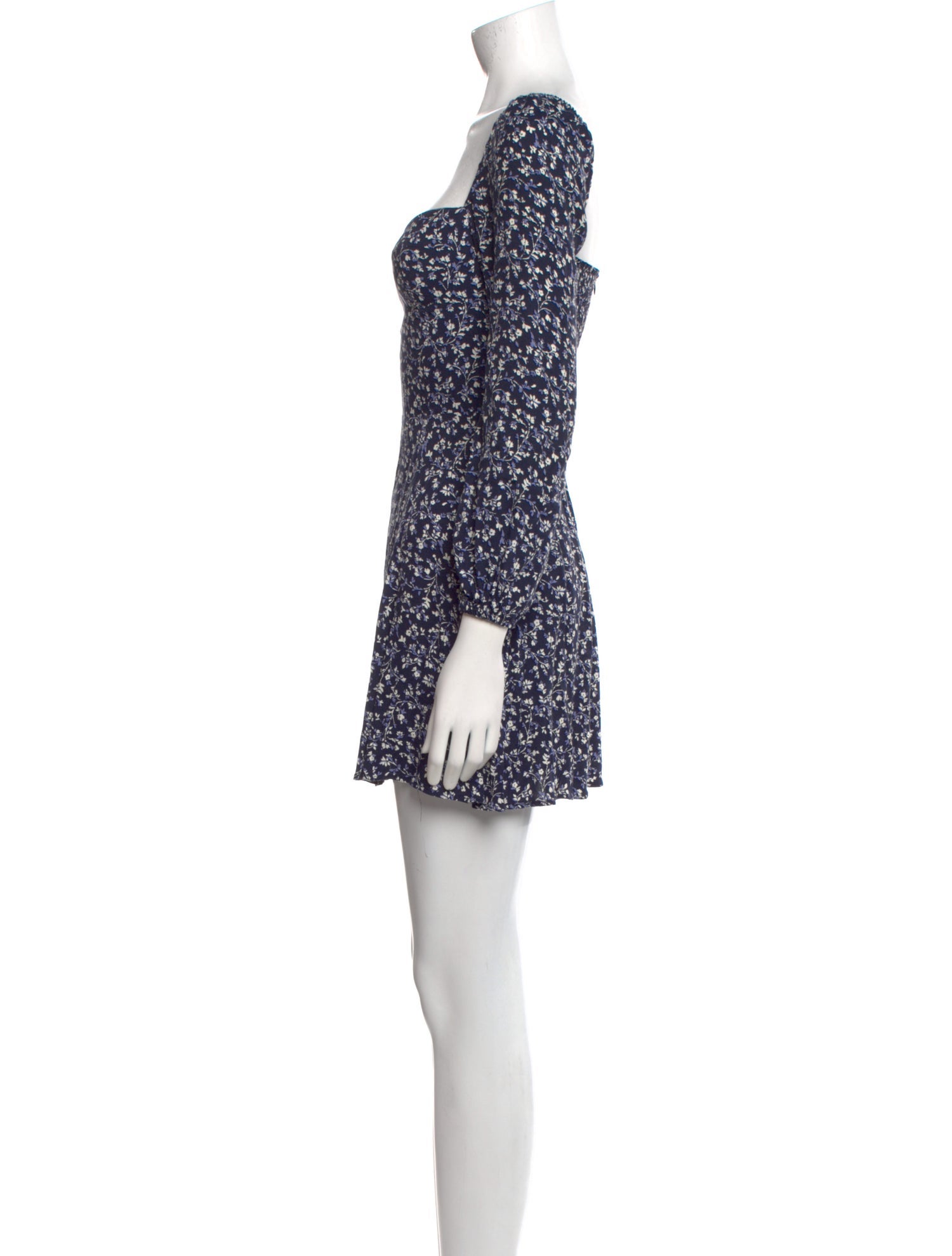 Reformation Floral Print Mini Dress