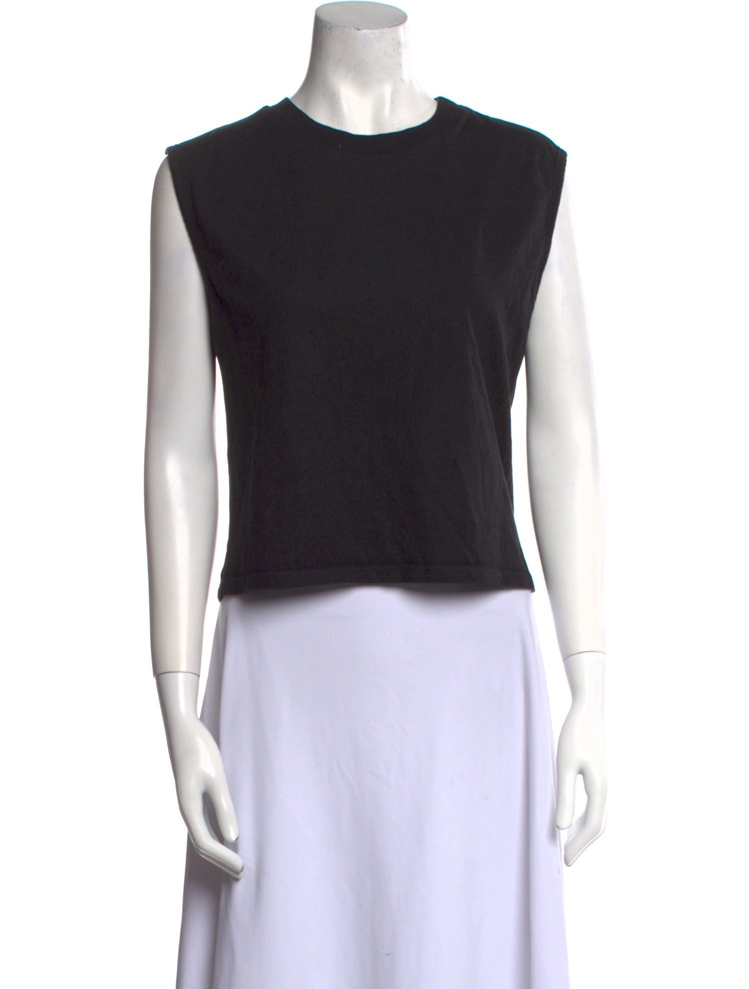 Reformation Crew Neck Sleeveless Crop Top