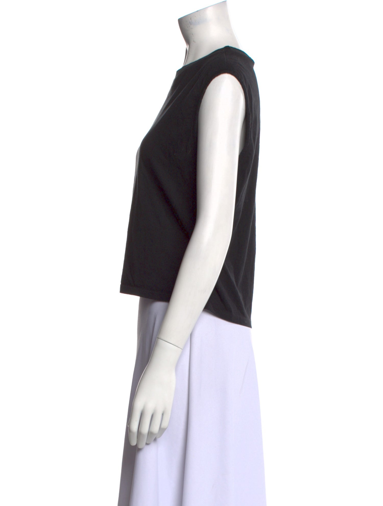 Reformation Crew Neck Sleeveless Crop Top