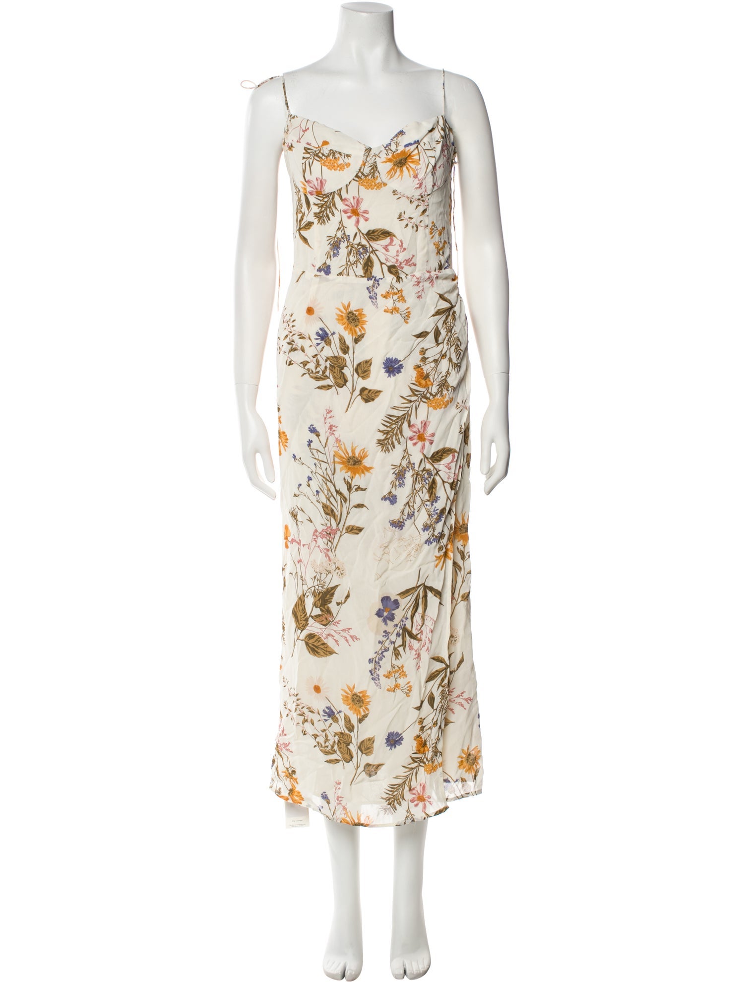 Reformation Floral Print Long Dress