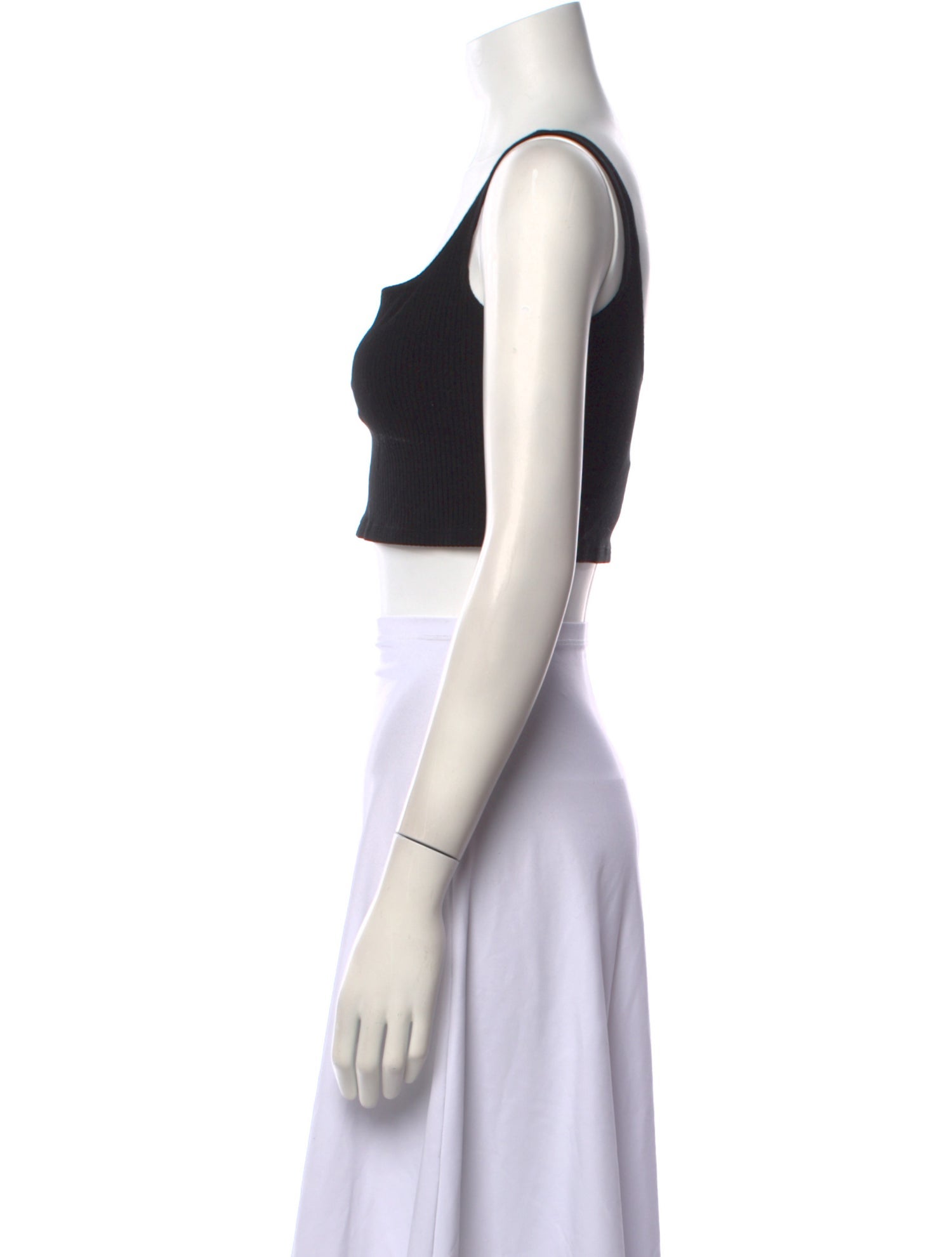 Reformation Square Neckline Sleeveless Crop Top