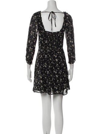 Reformation Floral Print Mini Dress