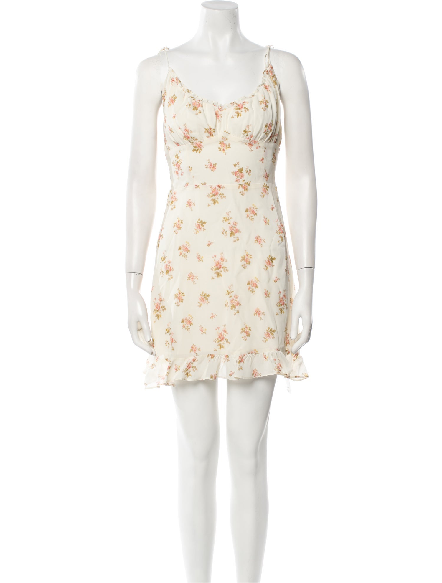 Reformation Floral Print Mini Dress